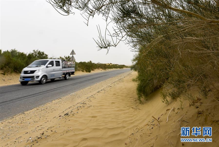 （壯闊東方潮奮進(jìn)新時(shí)代——慶祝改革開放40年）（3）公路在“死亡之海”里延伸